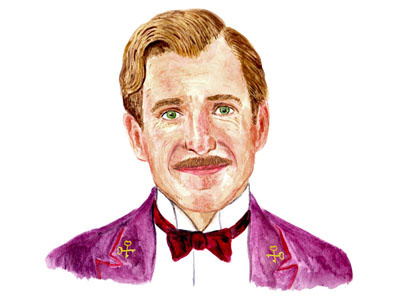 M Gustave grand budapest hotel m gustave watercolour wes anderson