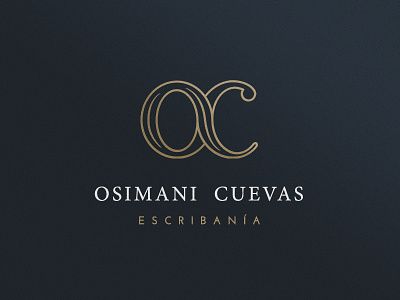 Osimani Cuevas Logo logo design notary