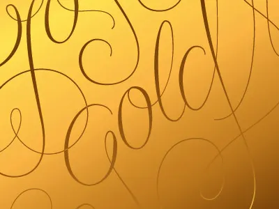 Feeling Like Gold custom type flourishes gold hand lettering lettering script type typography