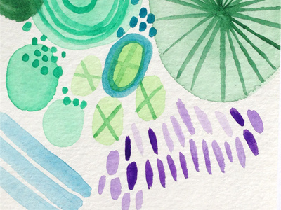 Spring pattern illustration pattern spring watercolor