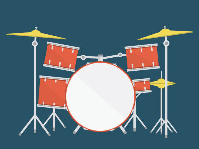 D is for Drum drum illustration music sound