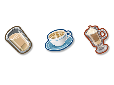 Drink Icons capuccino coffee drink free game icons illustrations latte realms vectors video