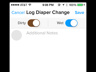 Dirty and/or Wet app baby diaper iphone