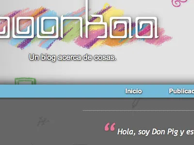 Persoal project blog design personal