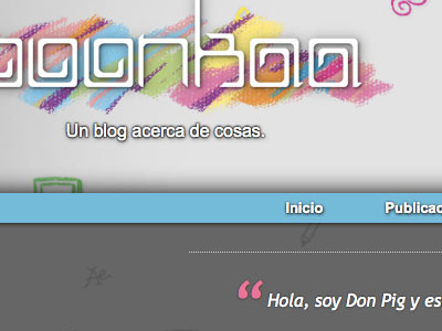 Persoal project blog design personal