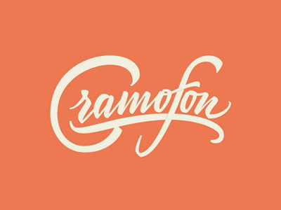 Gramofon lettering logo