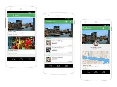 Android Concept Mockups android dublin google ireland location map mobile mockup nexus trip