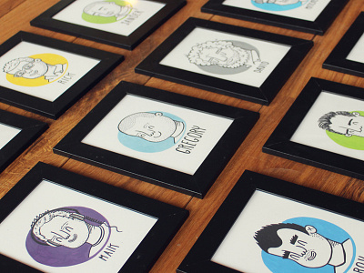 Portraits character frame illustration markers people portrait posca