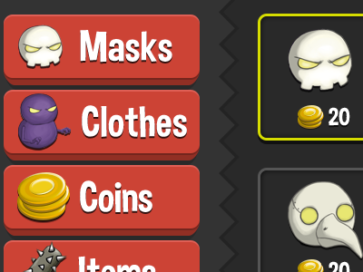 Shop Screen for a game game market screen shop ui