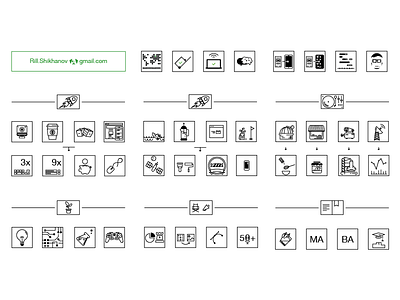My visual resume cv icons line product resume