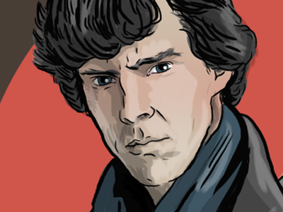 Sherlocked drawing illustration sherlock