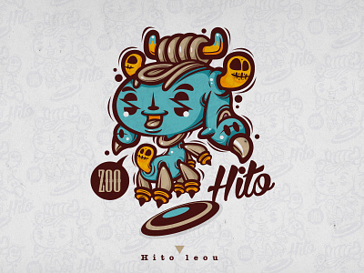 HitoZoo 002 bull hitoleou hitozoo illustration monster vector