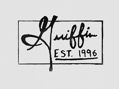 New Logo black and white grain signature texture