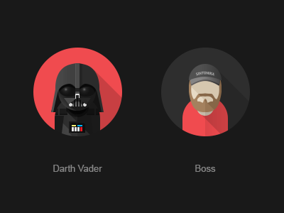 Vader avatar boss darth vader flat sw