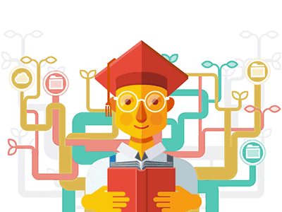 Learn Git Character Intro Animation [GIF] after effects animation character gif git loop simple vector version control