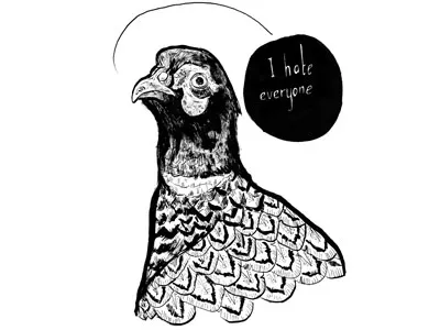 I Hate Everyone bird pheasant