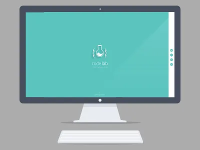 codelab portfolio flat mockup portfolio site ui web website