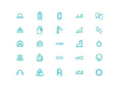 Accessory Icons accessories icon illustration