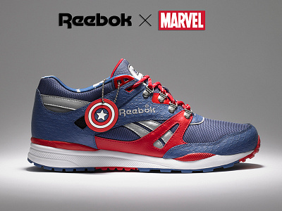 Reebok X Marvel (Captain America) captain america comics design footwear marvel product design reebok sneakers