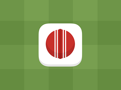 Cricket Icon app ball cricket flat grass icon ios iphone sport