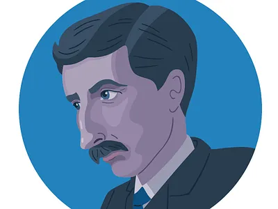 E. M. Forster author e.m. forster illustration portrait