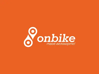 Onbike bike chain city logo map route