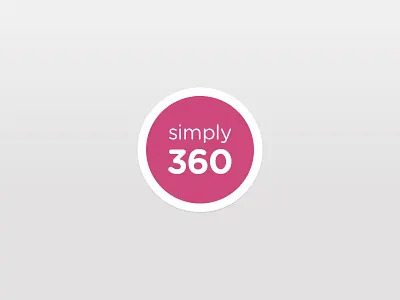 Simply stamp branding identity logo pink simply360 stamp sticker