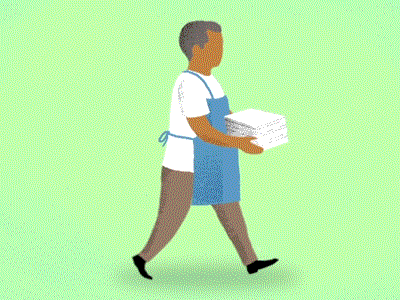SalesGuy Walkcycle animation gif loop walk cycle
