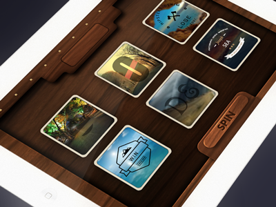 Slot app game ui design app interface ipad slot ui wood