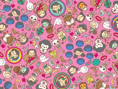 Hausu Print cute hausu japanese kawaii