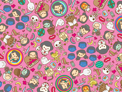 Hausu Print cute hausu japanese kawaii