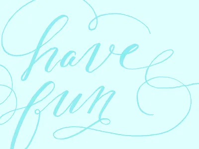Have Fun calligraphy dippen gillot303 nib script typography