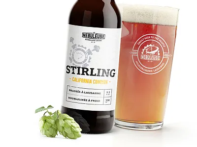 Nebuleuse01 beer bottle craft label nebuleuse