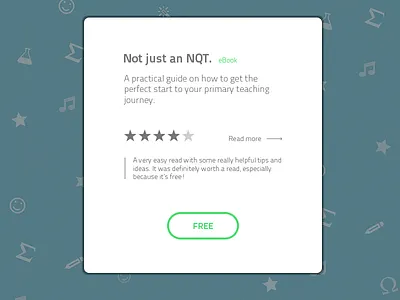 Not Just An NQT eBook button buy ebook free lightbox pop up purchase sale store teacher