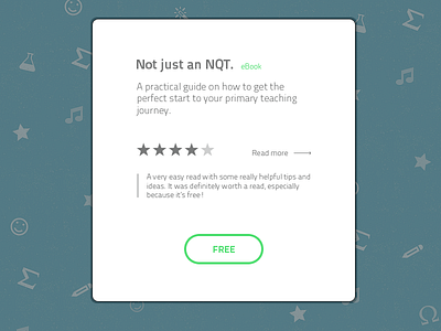 Not Just An NQT eBook button buy ebook free lightbox pop up purchase sale store teacher