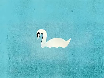 Swan Mark animal grid logo mark swan