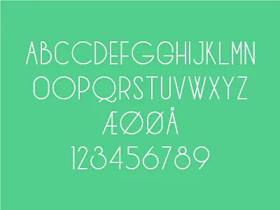 Wired by Design art deco font font system wxd