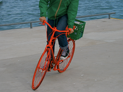 orange bike