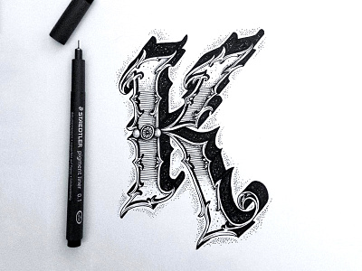 K hand lettering handmade handtype letter lettering letters script type typo typography