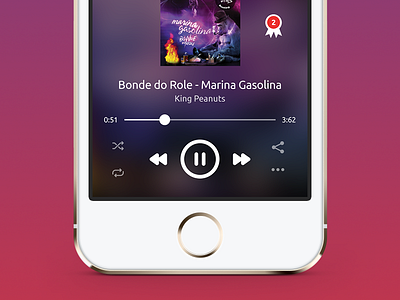 Music Player app apple blur ios music player