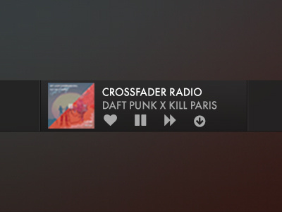 Radio Widget fontawesome icon interface music play radio ui web widget