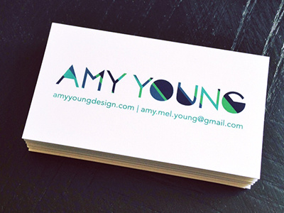 Business Cards brand business cards color geometric logo