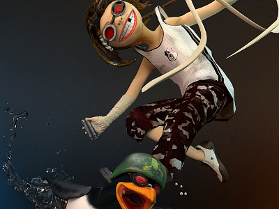 rebel @3d @3dsmax @characterdesign @mari @rebel @vray @zbrush