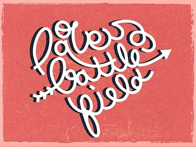 love is a battlefield illustration vector