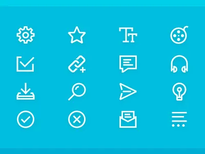 Line Icons icon illustrator line ui