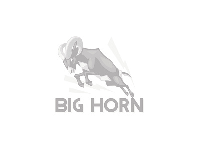 Big Horn big horn logo ram sheep vector