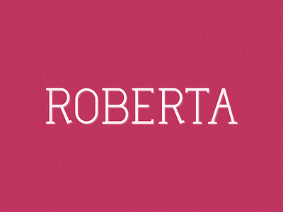 Roberta font sketch typeface typeface design