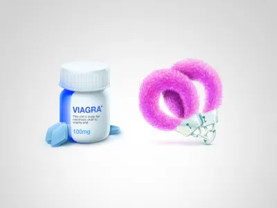 Viagra & Handcuffs dating fur gift handcuffs icon network pink site social viagra
