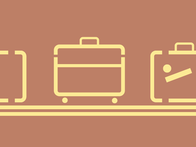 Luggage Claim gif luggage minimal travel vector vector illustration