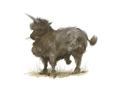 Great Plains Woolly Unicorn sketch dailies unicorn woolly